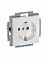 20 EUCKS-94-507 Розетка SCHUKO16А 250В, с защитными шторками (альпийский белый) Basic55 ABB. Вид 3.