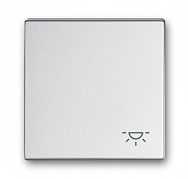 2520 LI-83 "Клавиша для мех. 1-кл. выкл., c симв. ""СВЕТ"" Future/Axcent/Carat/Династия, серебр. алюм." ABB. Вид 1