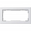Рамка 2-постовая (белый матовый) E2 Gira. Вид 1.