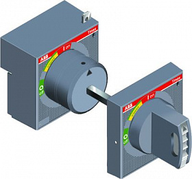 Рукоятка поворотная на дверцу RHE_EM T1-T2-T3 EMER. RETURNED ABB. Вид 1