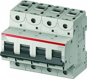 S804C K40 Автоматический выключатель 4-полюсный, 40А, Icu=25kA (хар-ка K) ABB. Вид 1