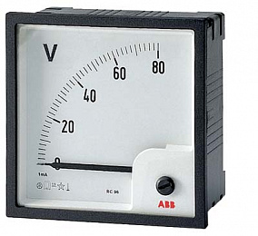 VLM1-TV-600-100/80 Вольтметр перем.тока трансф. вкл. 0/72 ABB. Вид 1