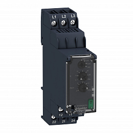 Реле контр. черед., обрыва, ассим. фаз, 2с/о, 8а, 200-240в Schneider Electric. Вид 1