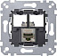 Розетка компьютерная 1хRJ45 кат.6A STP Actassi Merten Schneider Electric. Вид 1.