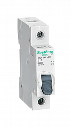 Автоматический выключатель 1-полюсный, 16А, 6kA (хар-ка С) City9 Systeme Electric. Вид 1