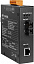 медиаконвертер Gigabit Ethernet 10/100/1000BaseTX в 1000Base-SX, металлический корпус, -30...+75С ICP DAS. Вид 1.