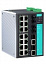 18-портовый управляемый коммутатор: 14х10/100 BaseT Ethernet, 2х10/100 BaseFX, 2х10/100/1000 Base MOXA. Вид 1.