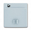 6478-866-500 Плата центральная (накладка) 6478-866 для блока питания micro USB - 6474 U, сталь ABB. Вид 1.