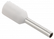 Е7508 Наконечник-гильза 0,75мм2 с изолированным фланцем (белый) (100 шт)  ИЭК