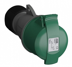 Розетка кабельная easy&safe 316ec2,16а,3p+e,ip44,2ч ABB. Вид 1
