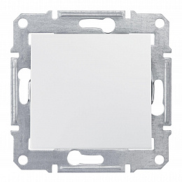 Переключатель 1-клавишный, IP44, сх. 6, 10а, 250В (белый) Sedna Schneider Electric. Вид 1