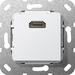 Розетка HDMI (белый) System 55 Gira. Вид 1